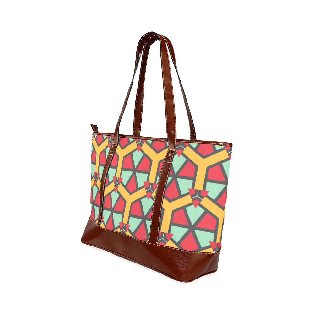 Honeycombs triangles and other shapes pattern Tote Handbag (Model 1642)