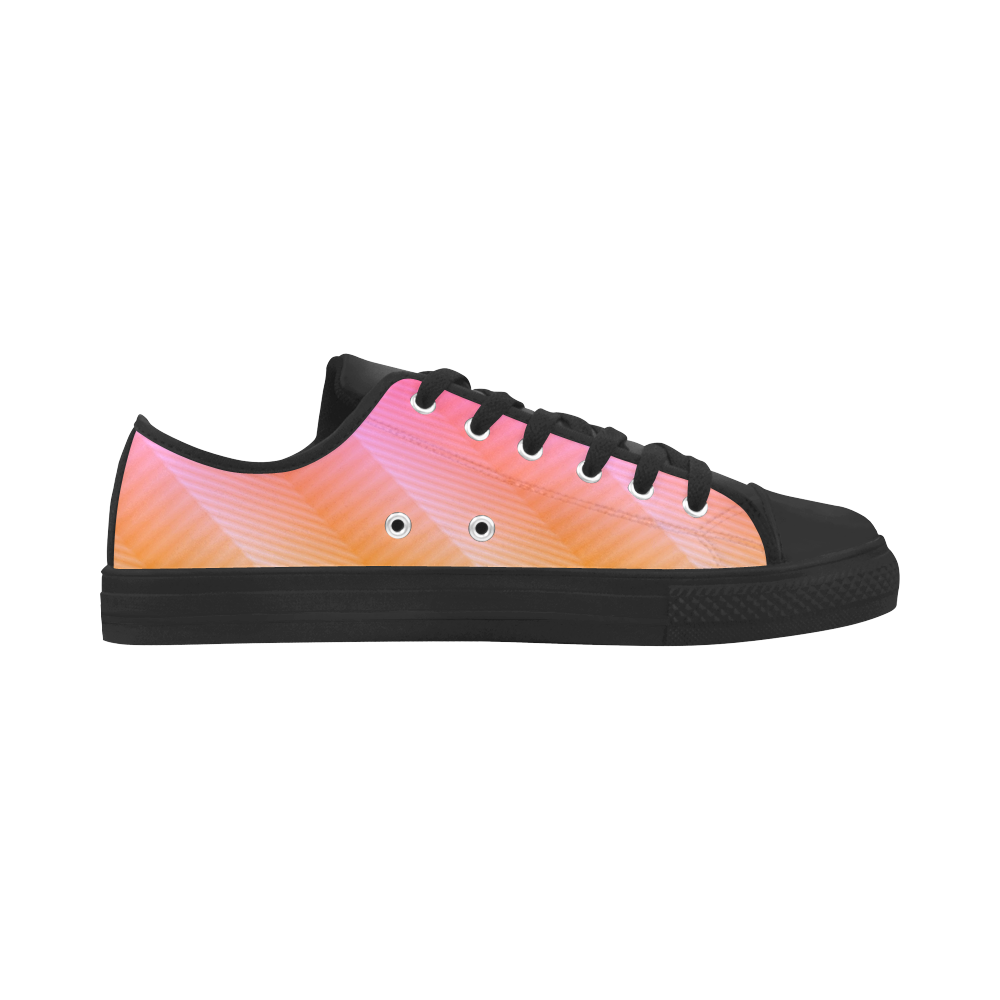 Fancy Pink Zigzag Design Aquila Microfiber Leather Women's Shoes (Model 031)