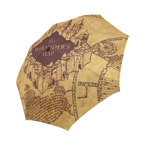 Harry Potter Marauder Map Auto-Foldable Umbrella (Model U04)