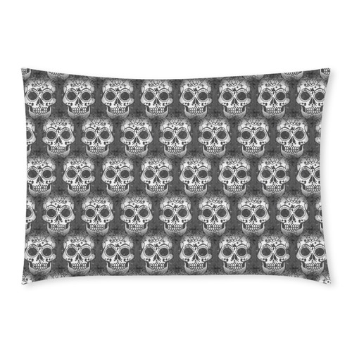new skull allover pattern 2 by JamColors Custom Rectangle Pillow Case 20x30 (One Side)