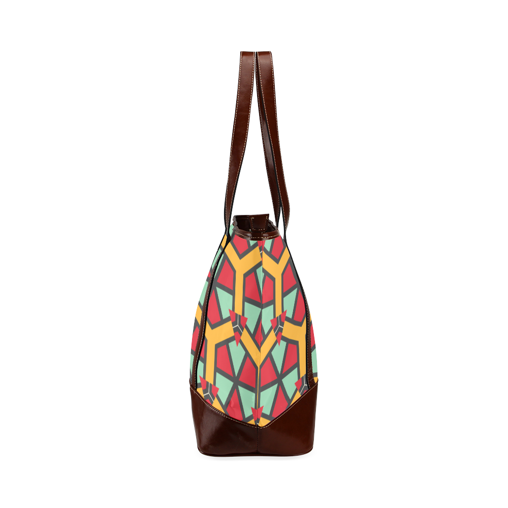 Honeycombs triangles and other shapes pattern Tote Handbag (Model 1642)