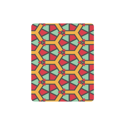 Honeycombs triangles and other shapes pattern Rectangle Mousepad