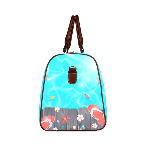 Lovely Summer Poolside Waterproof Travel Bag/Large (Model 1639)