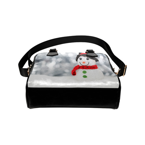 christmas-Snowman Shoulder Handbag (Model 1634)
