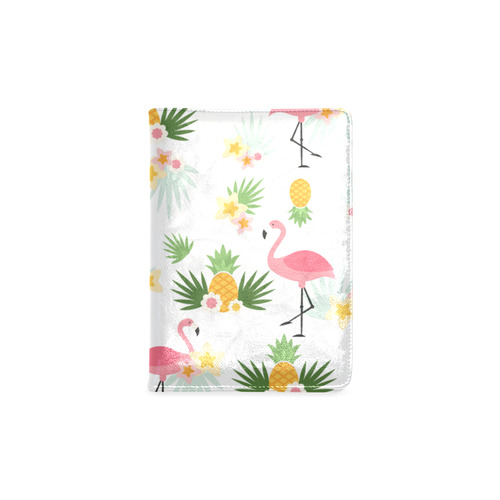 Flamingos and Pineapple Pattern Custom NoteBook A5