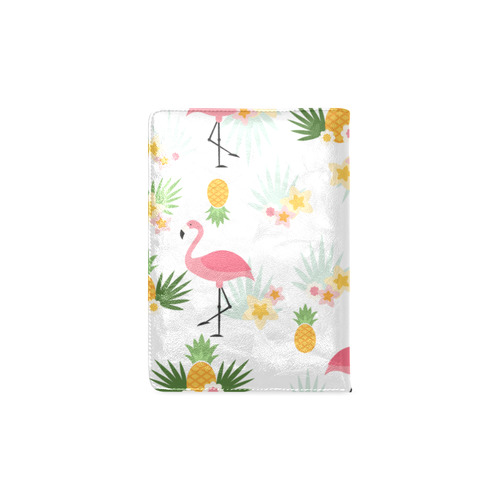Flamingos and Pineapple Pattern Custom NoteBook A5