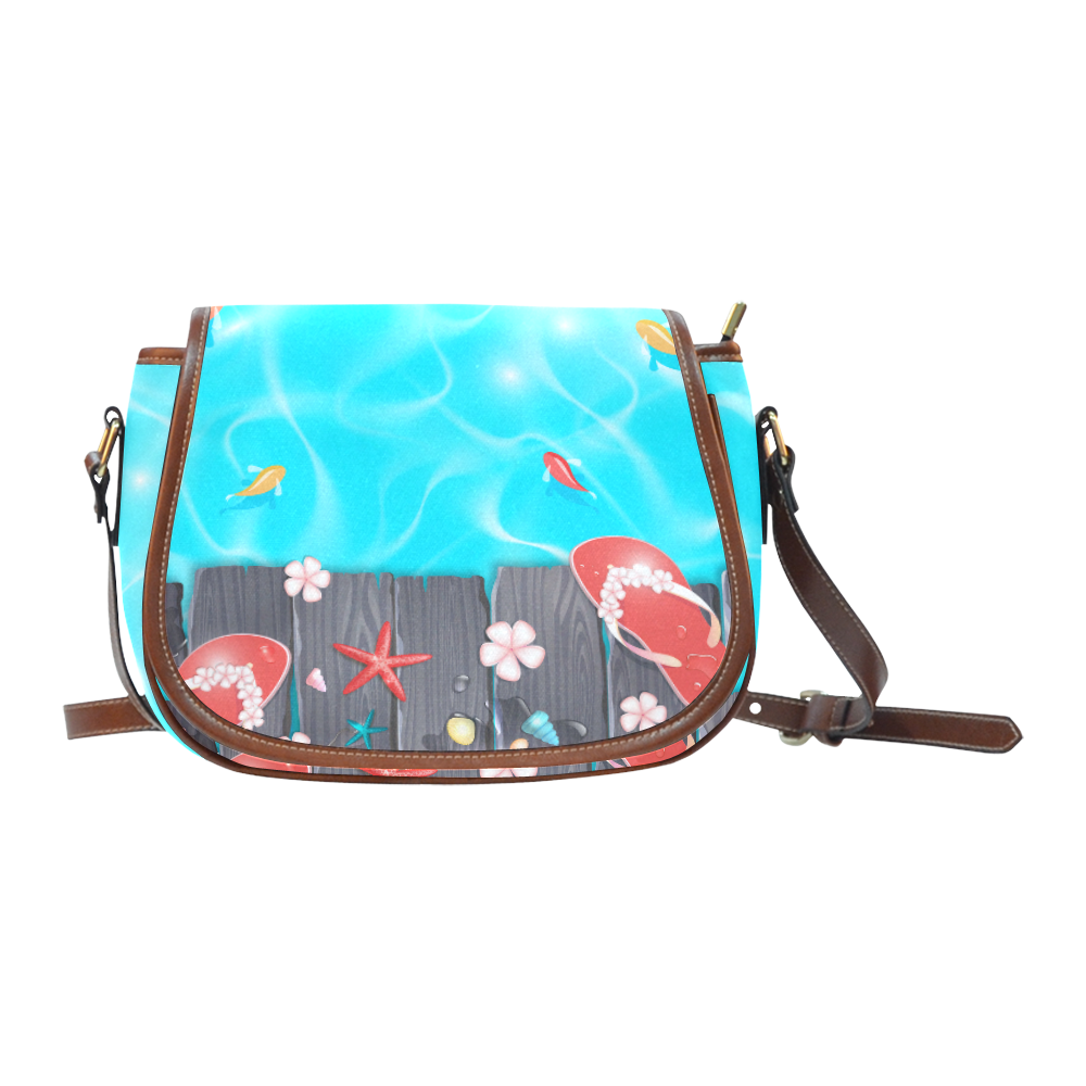 Lovely Summer Poolside Saddle Bag/Large (Model 1649)