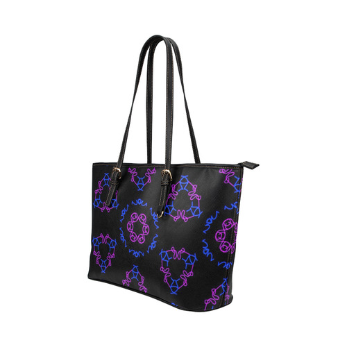 Kaleido Fun 23 by FeelGood Leather Tote Bag/Large (Model 1651)