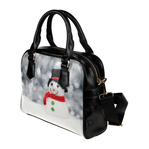 christmas-Snowman Shoulder Handbag (Model 1634)