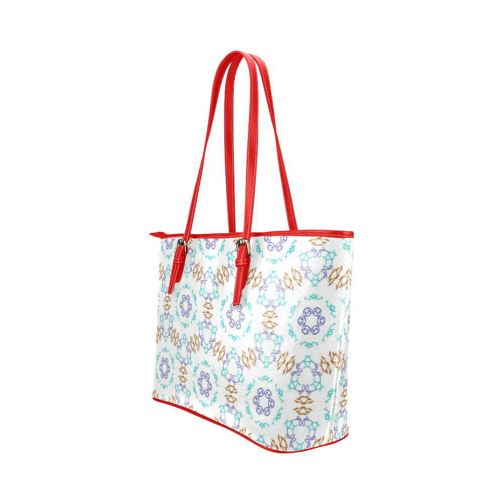 Kaleido Fun 21B by FeelGood Leather Tote Bag/Large (Model 1651)