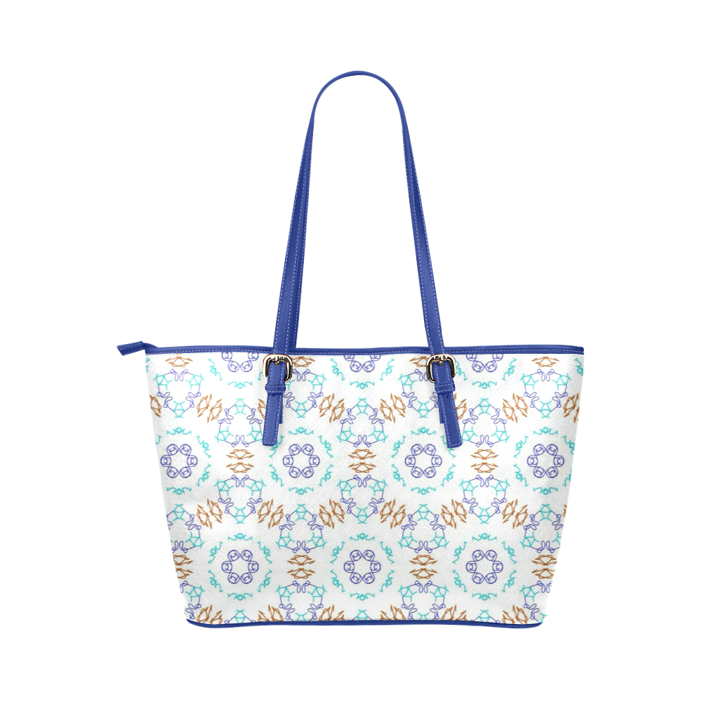 Kaleido Fun 21B by FeelGood Leather Tote Bag/Small (Model 1651)