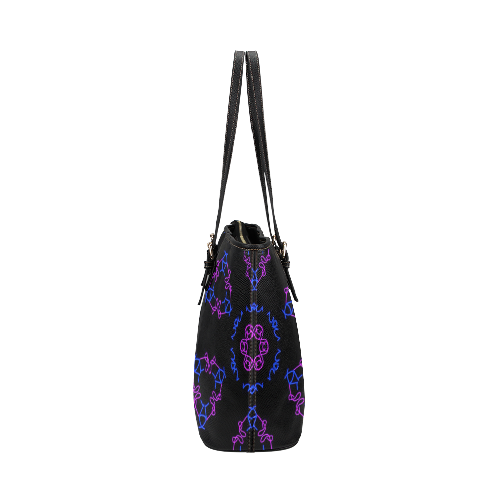 Kaleido Fun 23 by FeelGood Leather Tote Bag/Large (Model 1651)