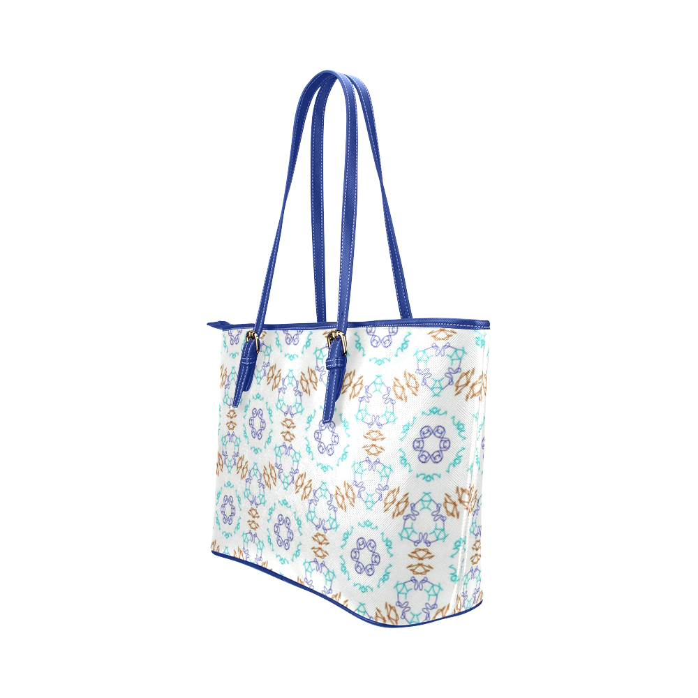 Kaleido Fun 21B by FeelGood Leather Tote Bag/Small (Model 1651)
