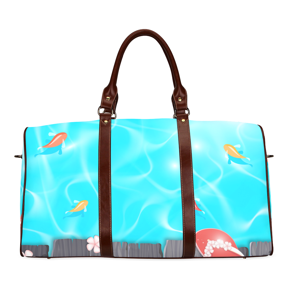 Lovely Summer Poolside Waterproof Travel Bag/Large (Model 1639)