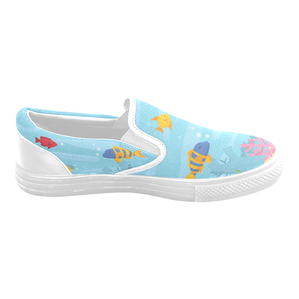 Under the Sea Slip-on Canvas Shoes for Men/Large Size (Model 019)