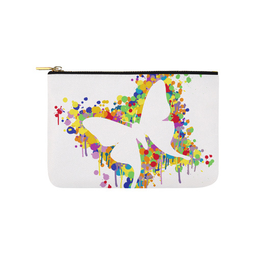 Dancing Butterfly Splash Carry-All Pouch 9.5''x6''