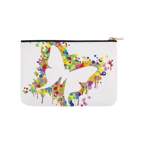 Dancing Butterfly Splash Carry-All Pouch 9.5''x6''