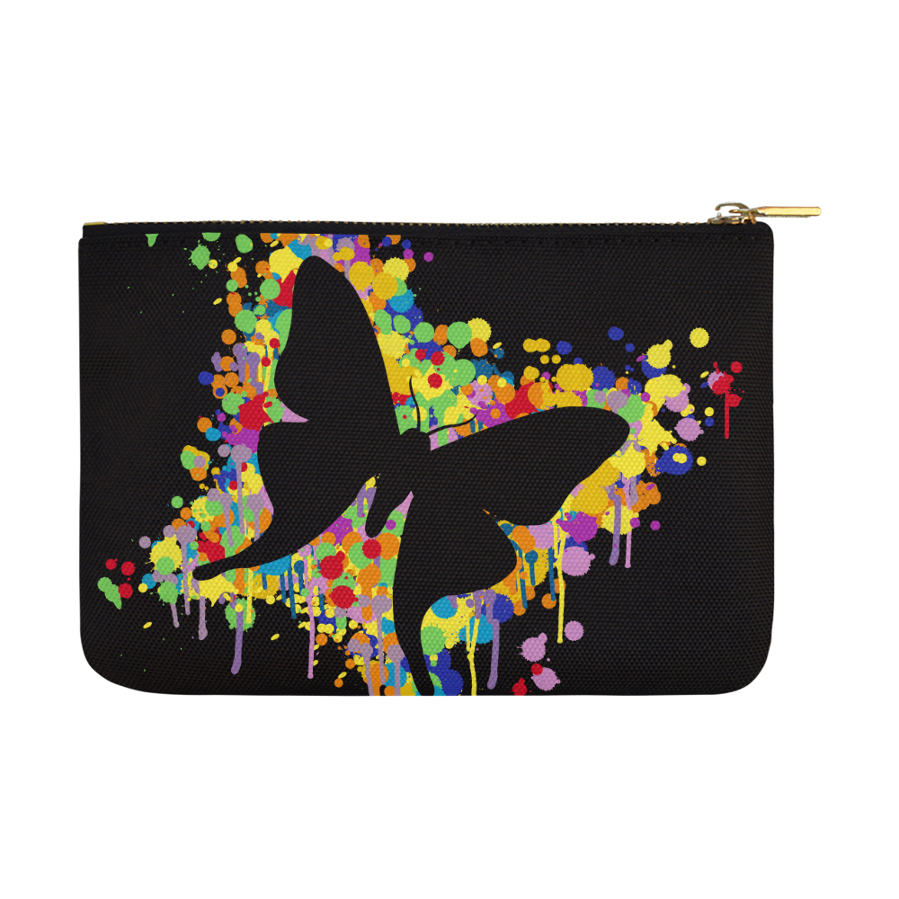 Dancing Butterfly Splash Carry-All Pouch 12.5''x8.5''