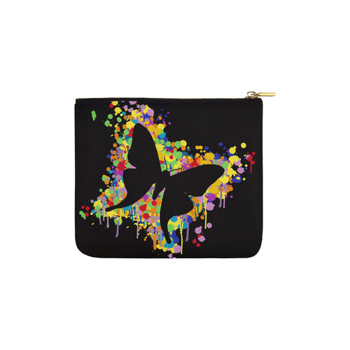 Dancing Butterfly Splash Carry-All Pouch 6''x5''