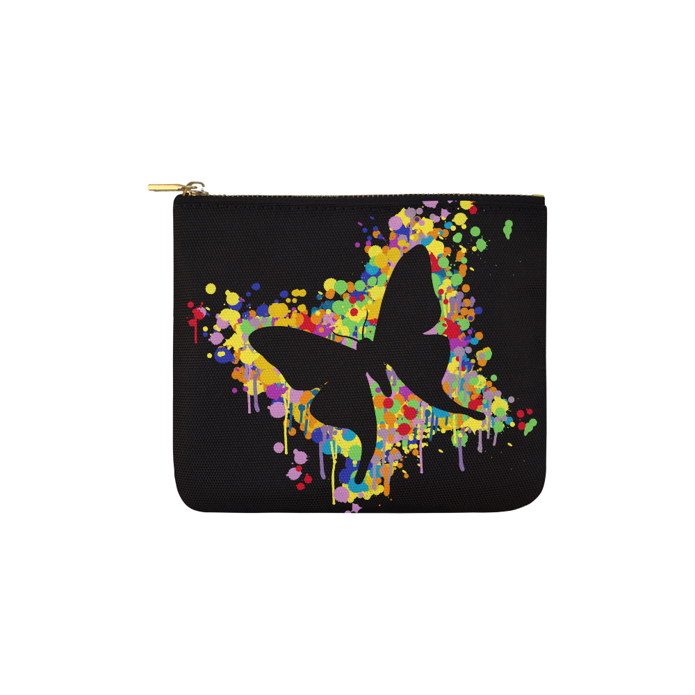 Dancing Butterfly Splash Carry-All Pouch 6''x5''