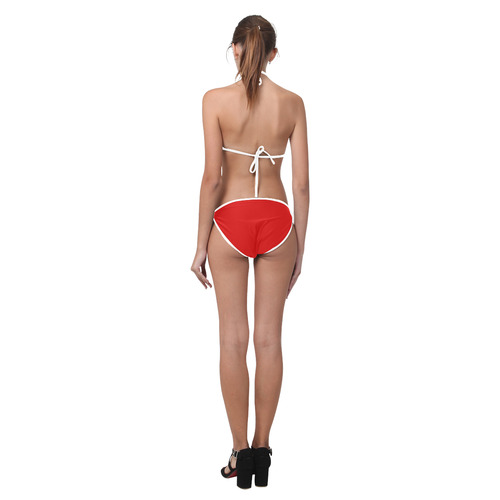 Red Poppies Custom Bikini Swimsuit (Model S01)