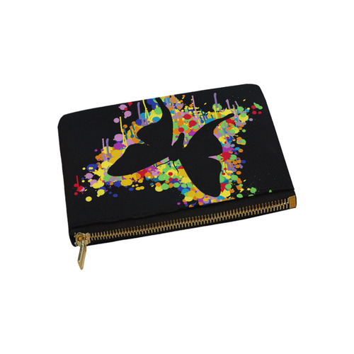 Dancing Butterfly Splash Carry-All Pouch 9.5''x6''