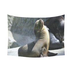 Baby Seal Cotton Linen Wall Tapestry 80"x 60"