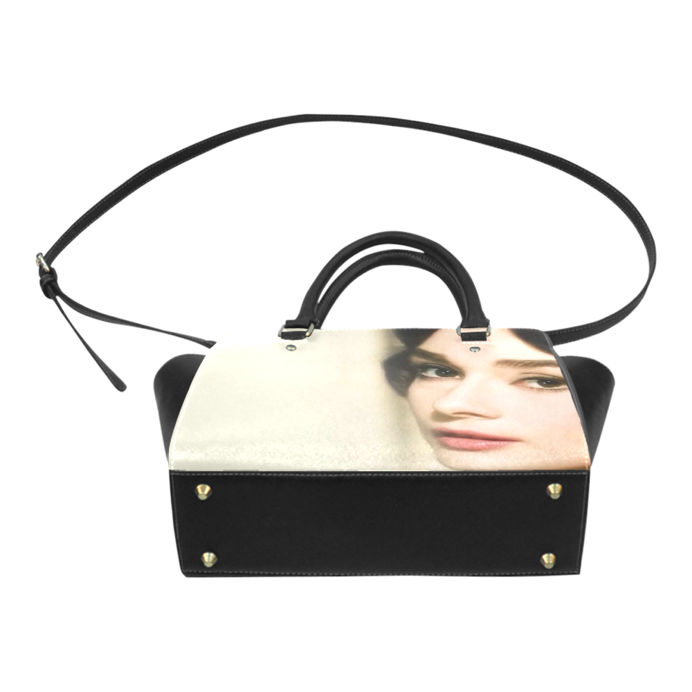 character drawing Audrey Hepburn hand bag Classic Shoulder Handbag (Model 1653)