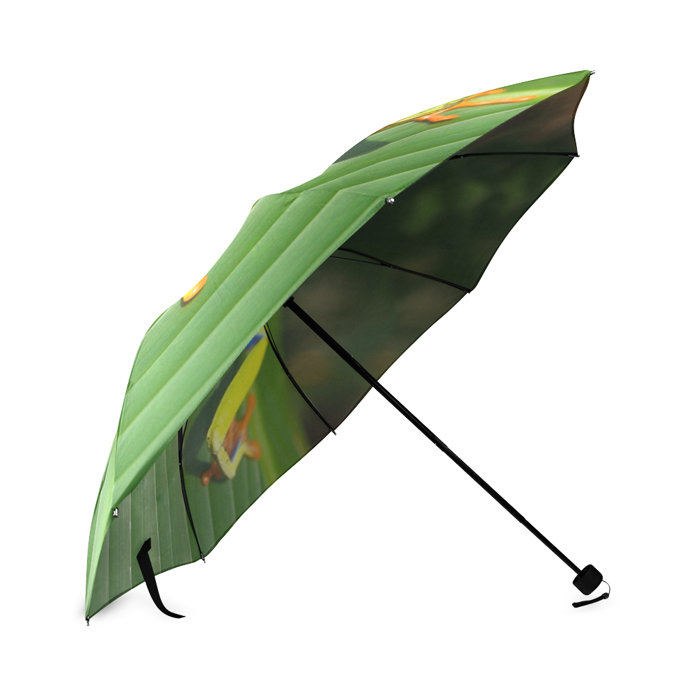 Green Red-Eyed Tree Frog - Tropical Rainforest Animal Foldable Umbrella (Model U01)