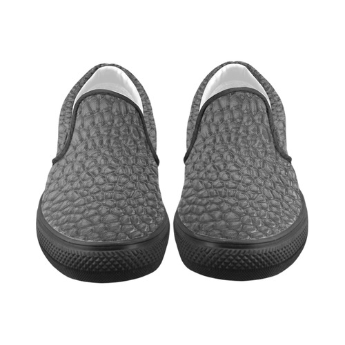 Solder Snake Skin - Jera Nour Slip-on Canvas Shoes for Men/Large Size (Model 019)