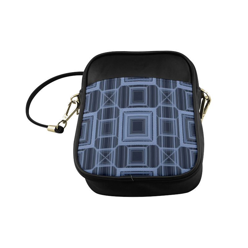 Serenity blue, Faux stitch Sling Bag (Model 1627)