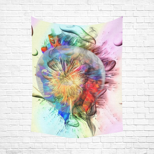Color Universum by Nico Bielow Cotton Linen Wall Tapestry 60"x 80"