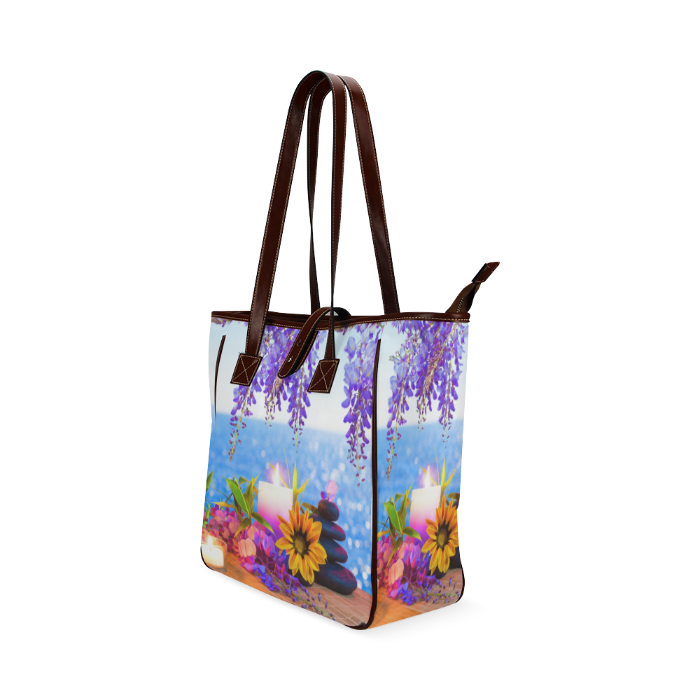 flowers zen handbag TOTE Classic Tote Bag (Model 1644)