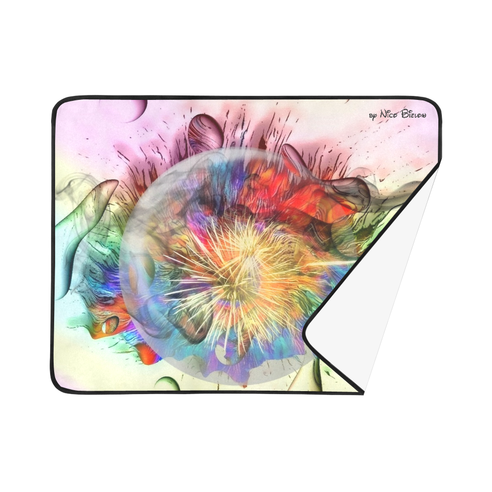 Color Universum by Nico Bielow Beach Mat 78"x 60"
