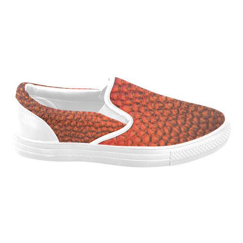 Solder Snake Skin - Jera Nour Slip-on Canvas Shoes for Men/Large Size (Model 019)