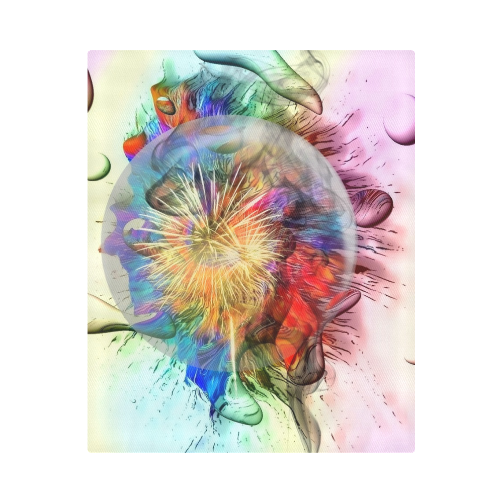 Color Universum by Nico Bielow Duvet Cover 86"x70" ( All-over-print)