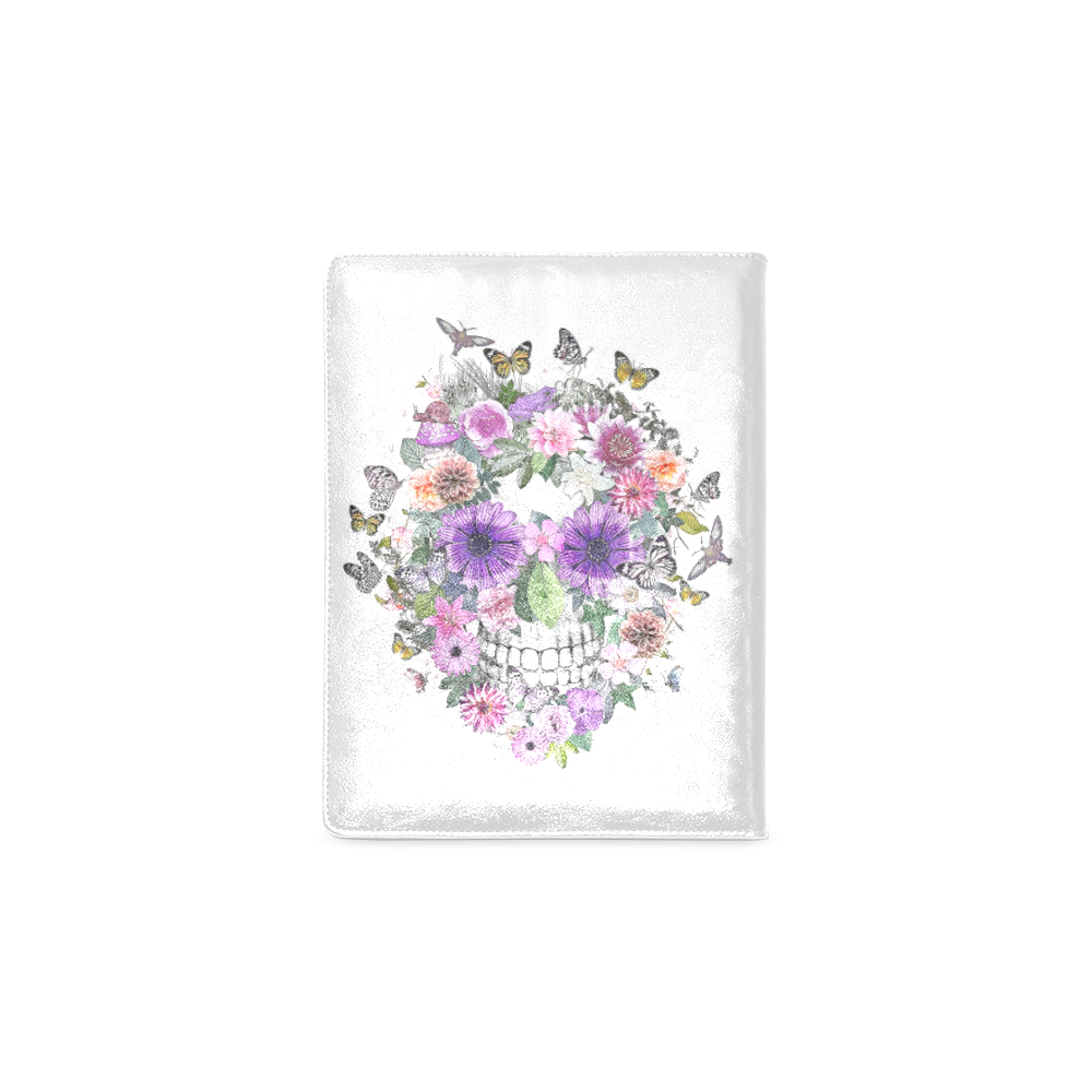 flower skull pink, orange,violett Custom NoteBook B5