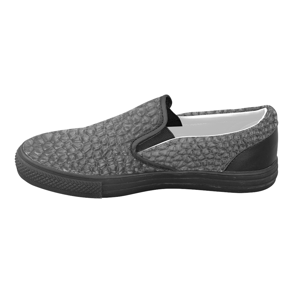 Solder Snake Skin - Jera Nour Slip-on Canvas Shoes for Men/Large Size (Model 019)