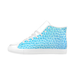 Solder Snake Skin - Jera Nour Aquila High Top Microfiber Leather Women's Shoes/Large Size (Model 032)