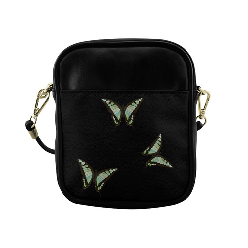 Graphium cloanthus butterflies painting Sling Bag (Model 1627)