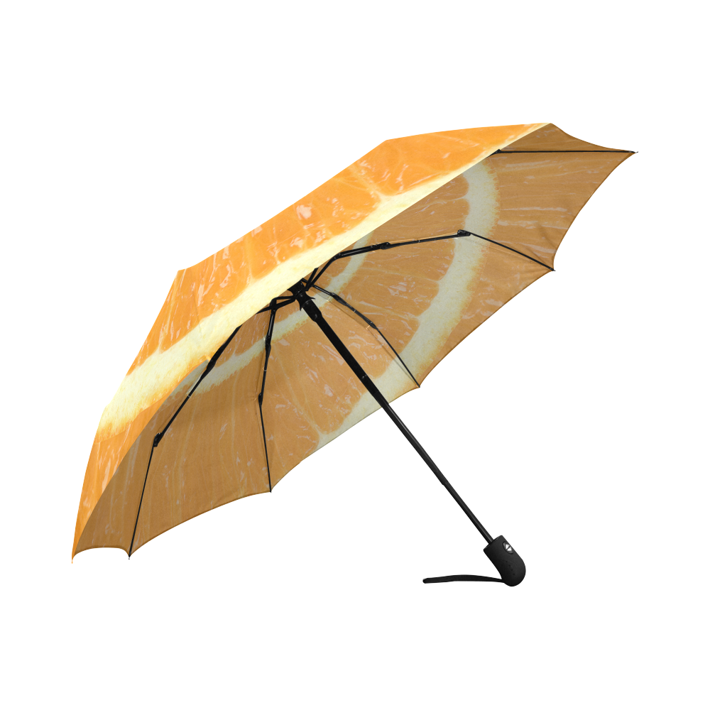 Citrus Orange Spiral Droste Auto-Foldable Umbrella (Model U04)