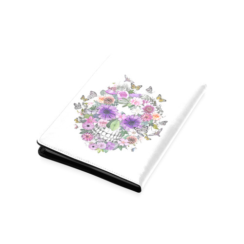 flower skull pink, orange,violett Custom NoteBook A5