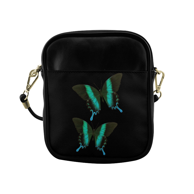 Papilio blumei butterflies painting Sling Bag (Model 1627)