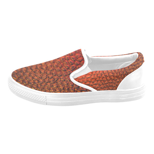 Solder Snake Skin - Jera Nour Slip-on Canvas Shoes for Men/Large Size (Model 019)