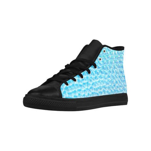 Solder Snake Skin - Jera Nour Aquila High Top Microfiber Leather Women's Shoes/Large Size (Model 032)