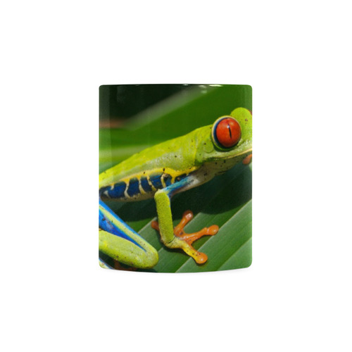 Green Red-Eyed Tree Frog - Tropical Rainforest Animal White Mug(11OZ)
