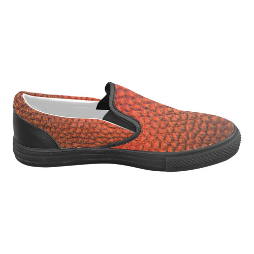 Solder Snake Skin - Jera Nour Slip-on Canvas Shoes for Men/Large Size (Model 019)