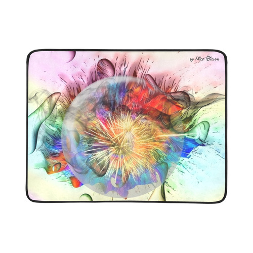Color Universum by Nico Bielow Beach Mat 78"x 60"