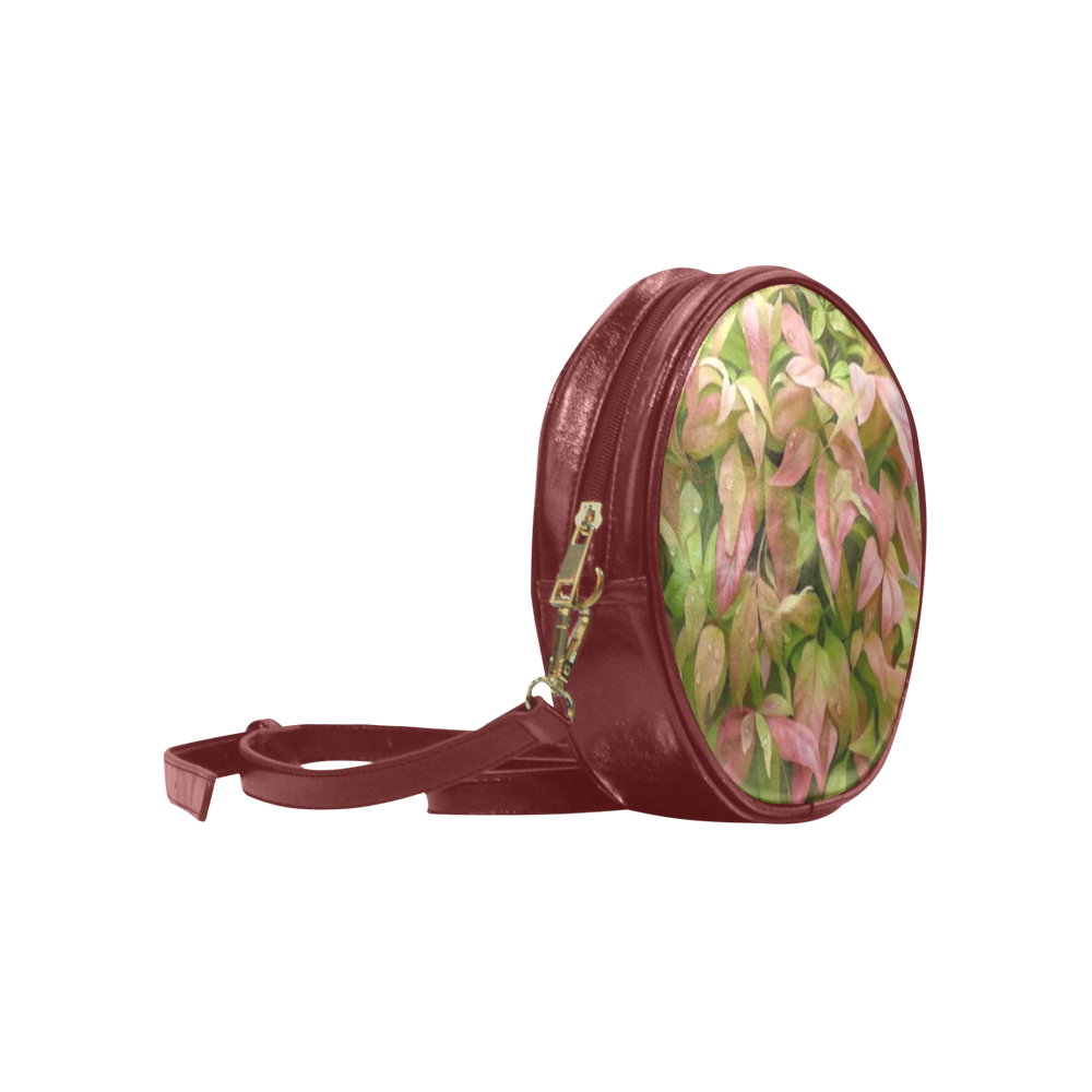 Pot full of colors, watercolors Round Sling Bag (Model 1647)