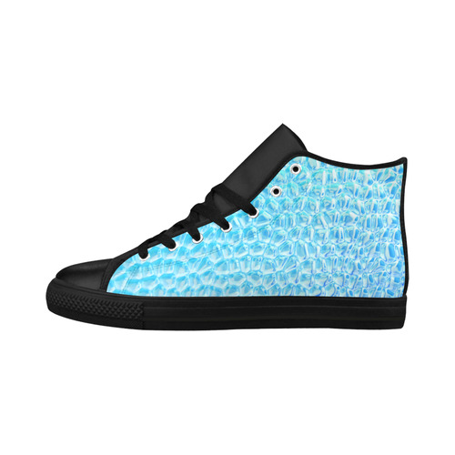 Solder Snake SKin - Jera Nour Aquila High Top Microfiber Leather Men's Shoes (Model 032)